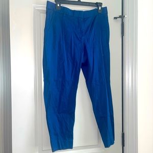 J. Crew blue cropped trouser pants